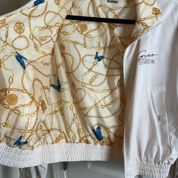 GUESS Della Cropped Bomber Jacket size small - Picture 8 of 9
